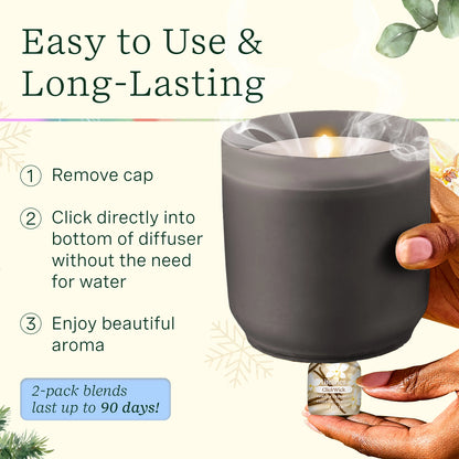 Flameless Candle Diffuser - Winter with 2 Clickwicks