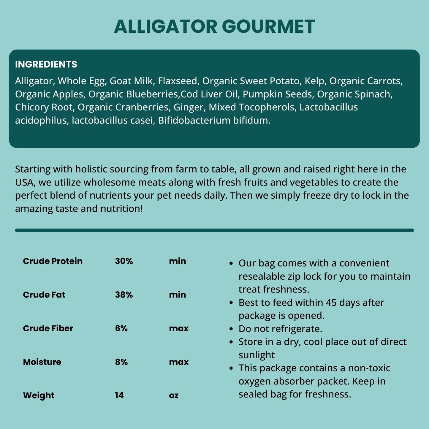 SHEPHERD BOY FREEZE DRIED RAW FOOD 14 OZ DOG ALLIGATOR