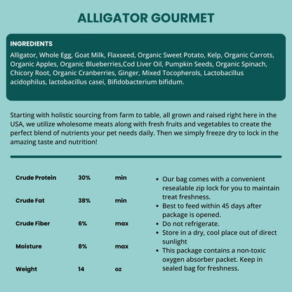 SHEPHERD BOY FREEZE DRIED RAW FOOD 14 OZ DOG ALLIGATOR