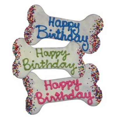 Birthday Bone 6" Dog Treat