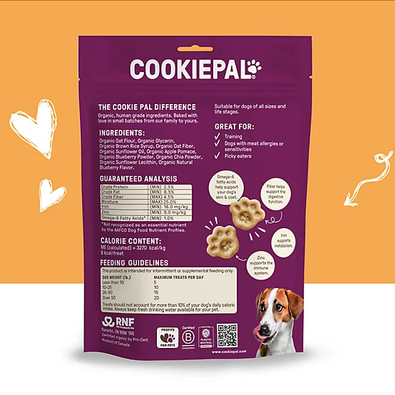 COOKIE PAL SOFT BITES Apple & Blueberry Flavor  Soft Baked Bites