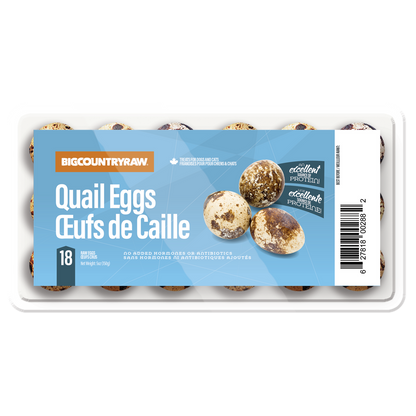 QUAIL EGGS FROZEN  18ct  Cat & Dog treat