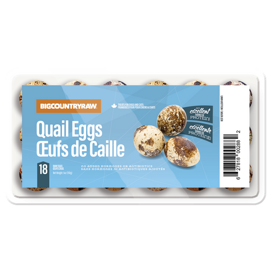 QUAIL EGGS FROZEN  18ct  Cat & Dog treat