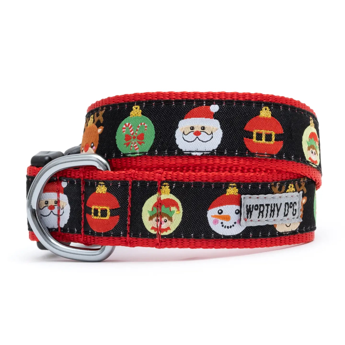 "Deck the Halls" Dog Collar by The Worthy Dog