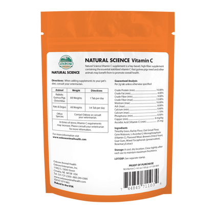 NATURAL SCIENCE VITAMIN C SUPPORT for Small Animals