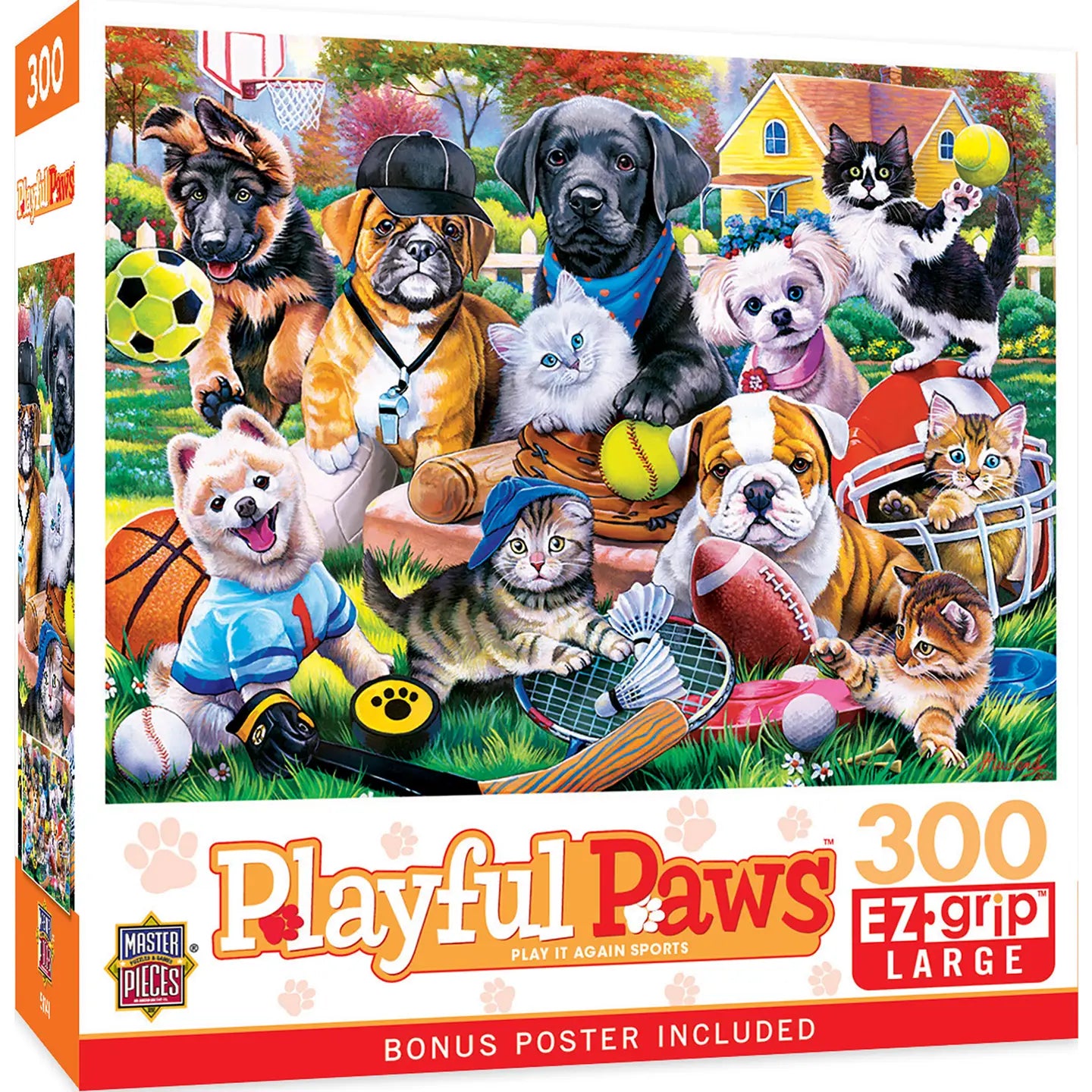 Playful Paws - Play It Again Sports  300 Piece Ez Grip Puzzle