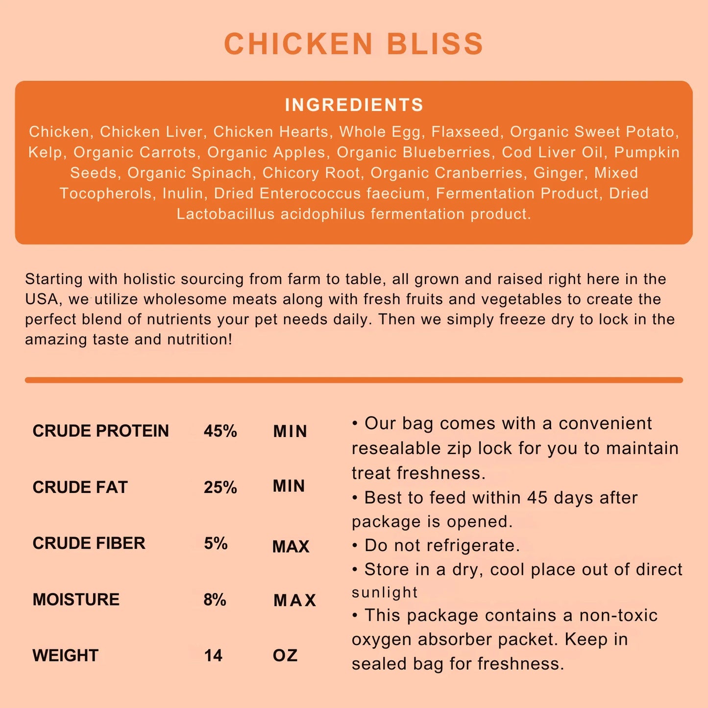 SHEPHERD BOY FREEZE DRIED RAW FOOD 14 OZ DOG CHICKEN