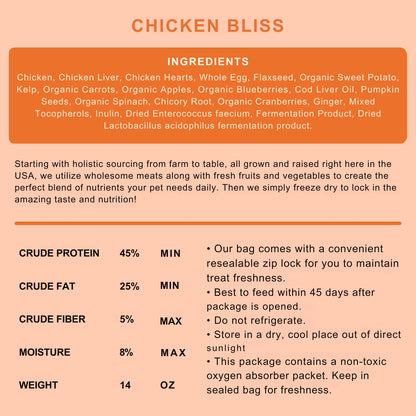 SHEPHERD BOY FREEZE DRIED RAW FOOD 14 OZ DOG CHICKEN