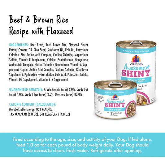 Awesome Shiny Beef & Brown Rice Recipe with Flaxseed in Gravy