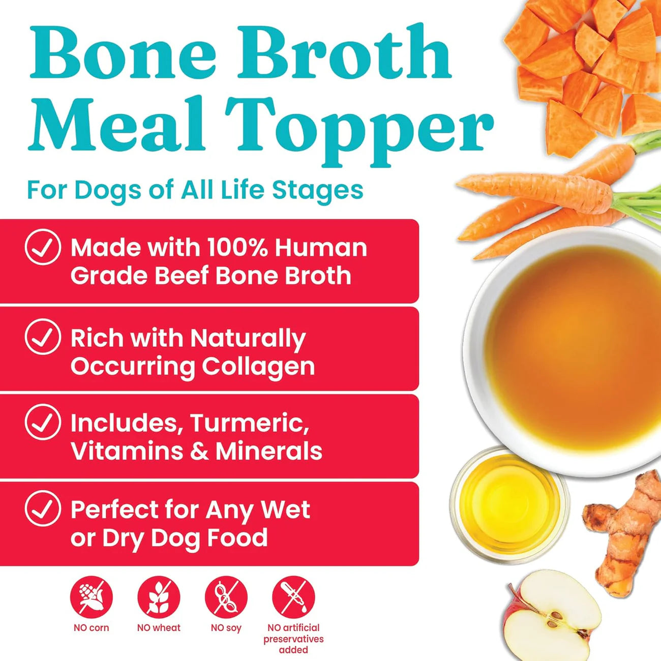 Solid Gold  Bone Broth With Beef & Turmeric 8oz