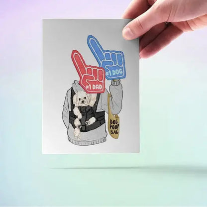 Best Dog Dad - Greeting Card