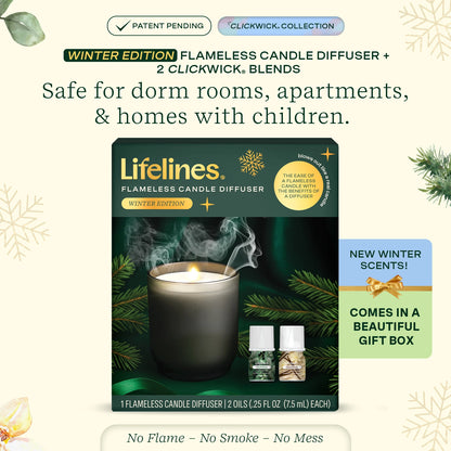 Flameless Candle Diffuser - Winter with 2 Clickwicks