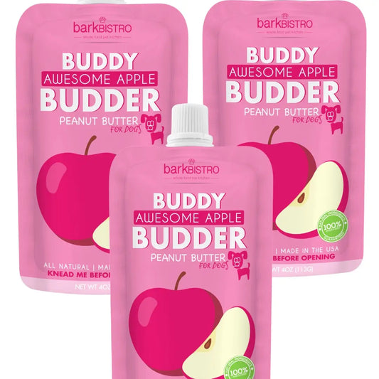Bark Bistro Buddy Butter - Awesome Apple  4oz squeeze pouch