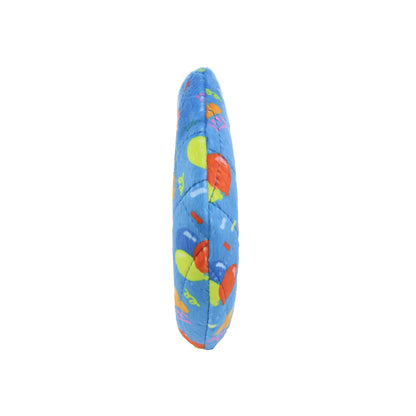 Mighty Ring-Celebration, Squeaky Dog Toy, No Stuffing (MEDIUM)