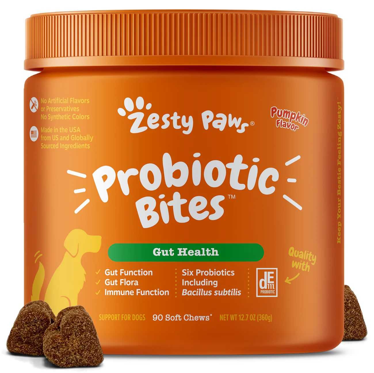 Zesty Paws Probiotic Bites Pumpkin  90ct