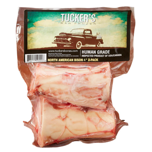 TUCKERS BISON BONE RAW FROZEN 4 IN 2 PK