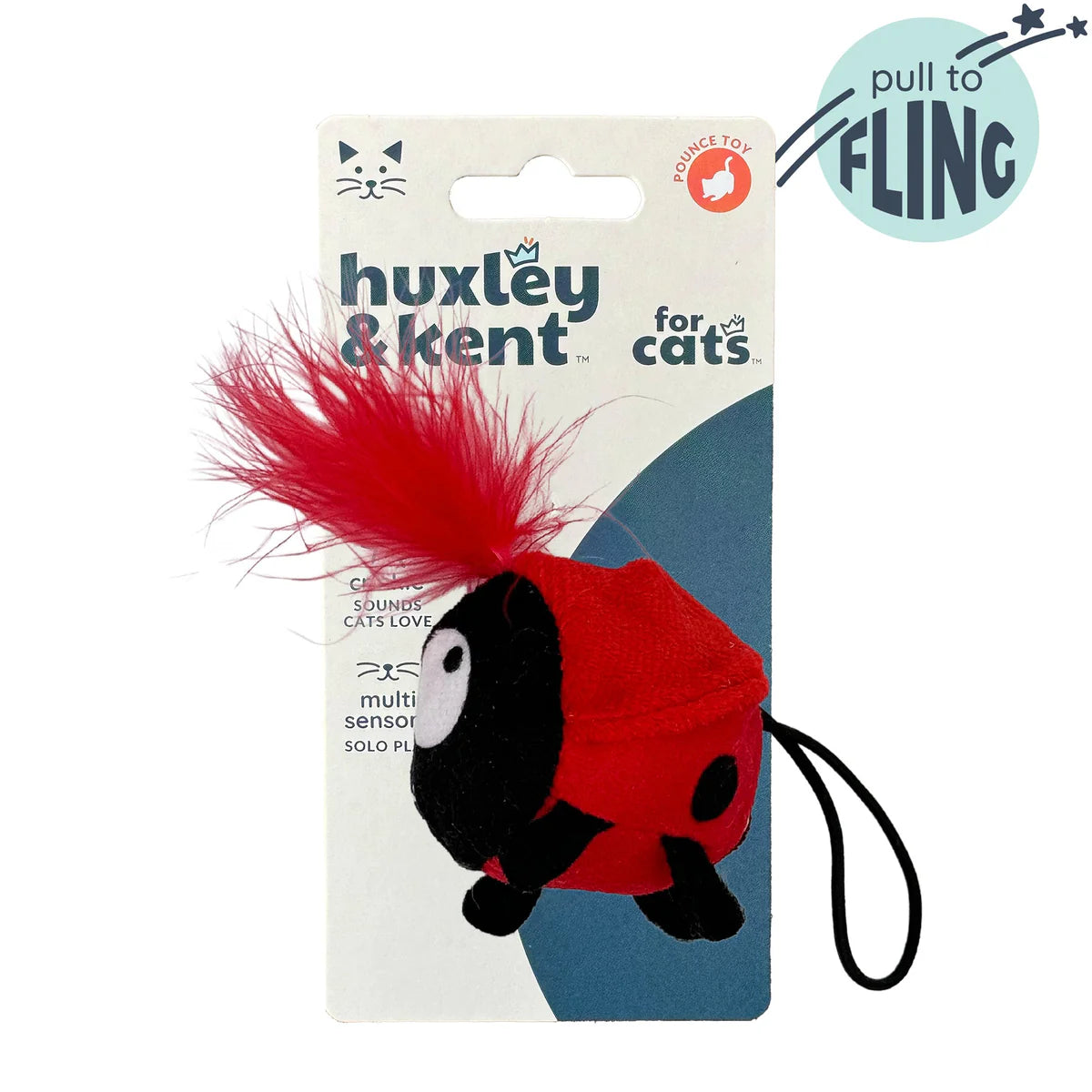 ladybug flinger cat toy