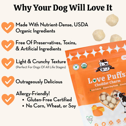 Love Puffs - Cheddar Charm Cheese Flavor