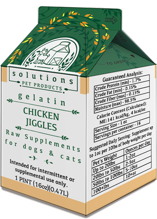 Chicken Jiggles Gelatin 16oz FROZEN