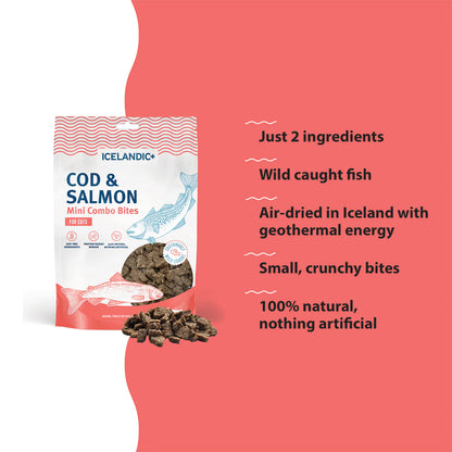 Cod & Salmon Mini Combo Bites for Cats 1.7oz