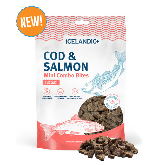 Cod & Salmon Mini Combo Bites for Cats 1.7oz