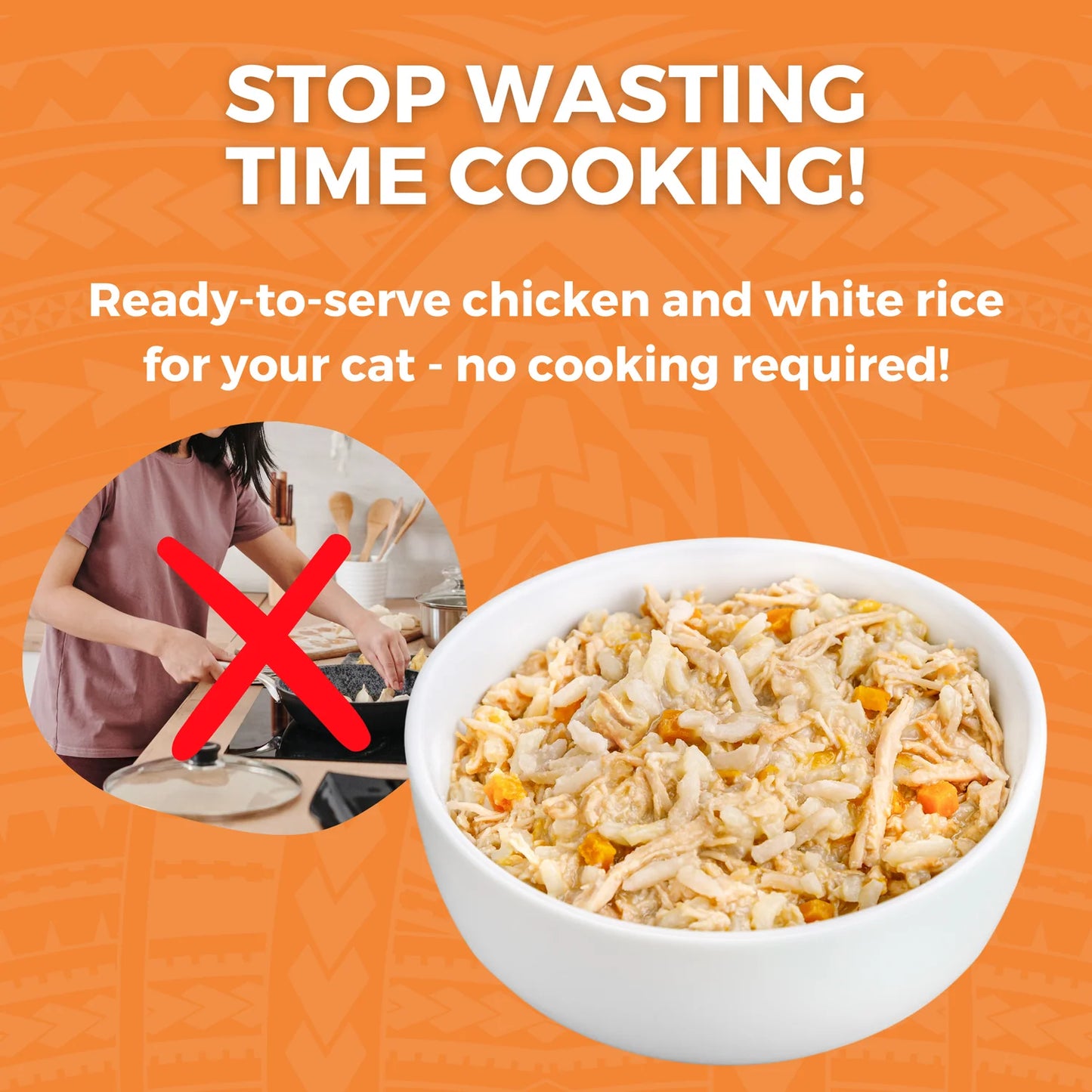 Limited Ingredient Bland Diet Chicken & White Rice with Pumpkin Recipe for Cats