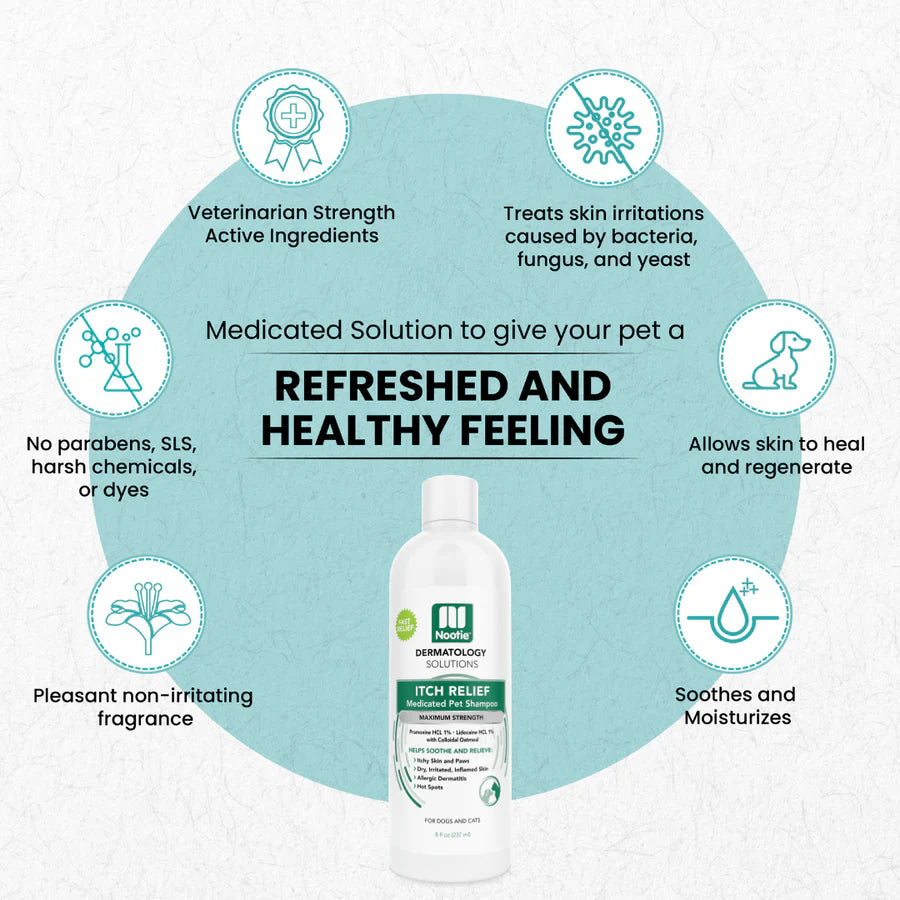 Medicated Itch Relief Dog & Cat Shampoo 8oz