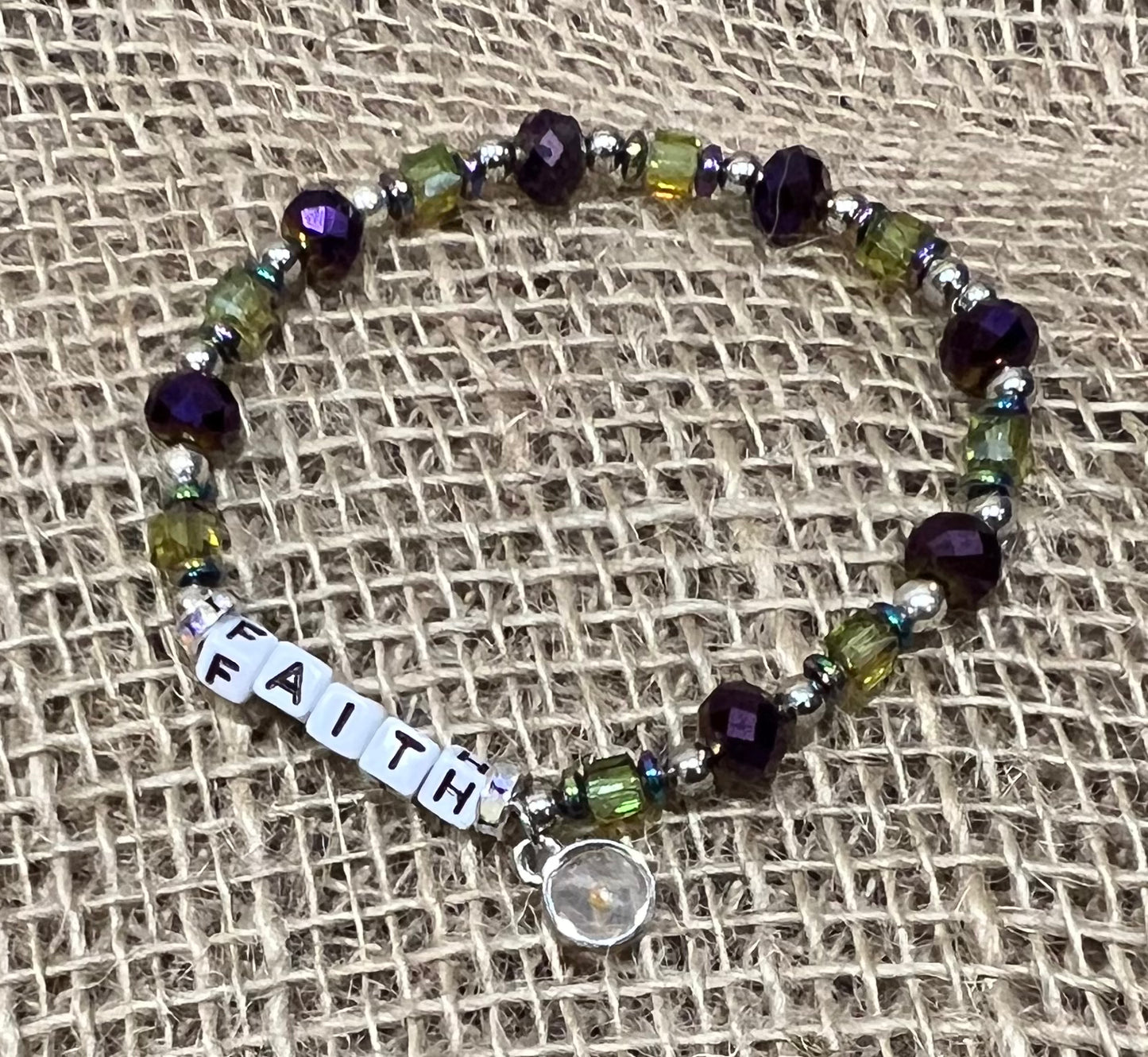 HandMade Beaded Stretch Bracelet 7"approx