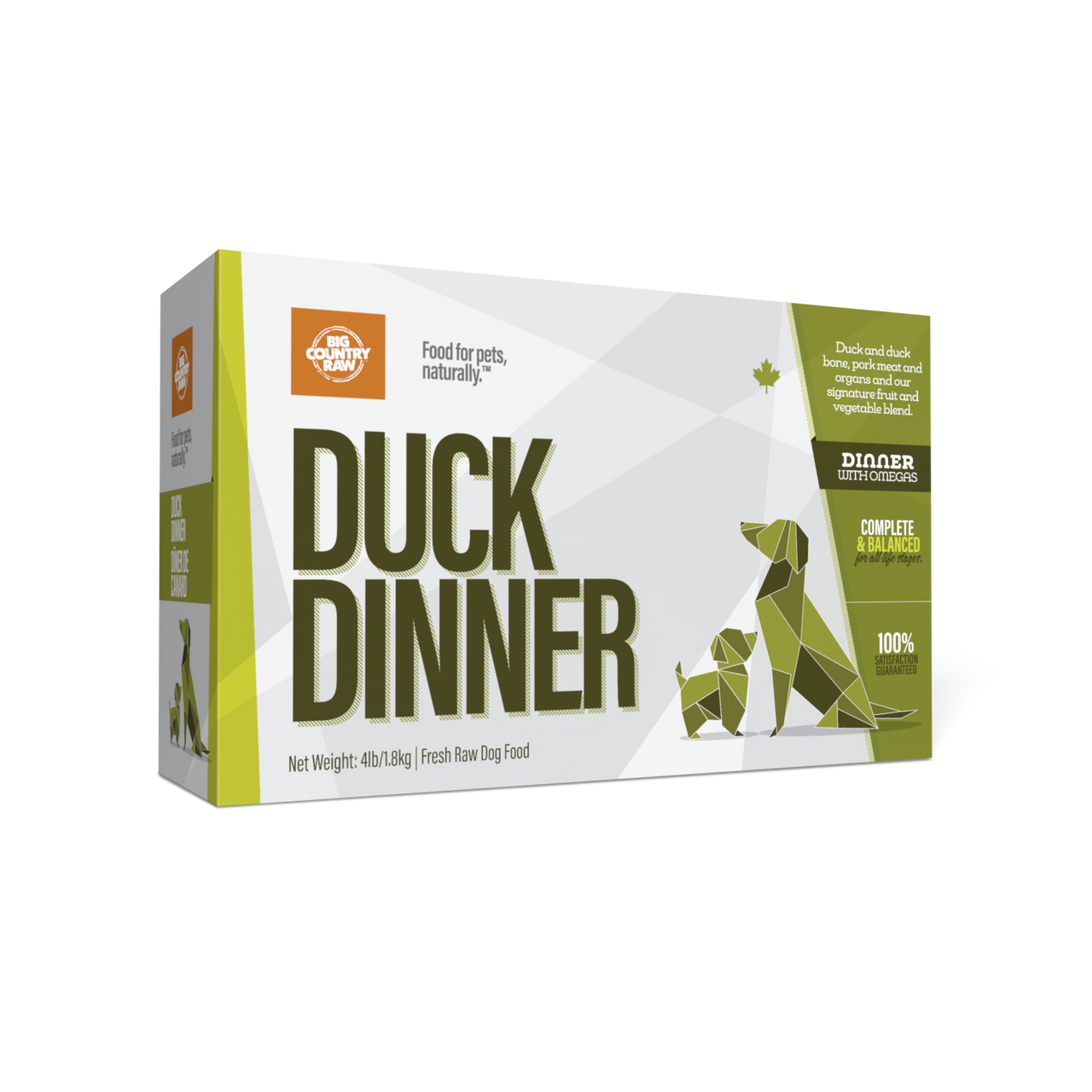 Duck Dinner Carton - 4 lb FROZEN