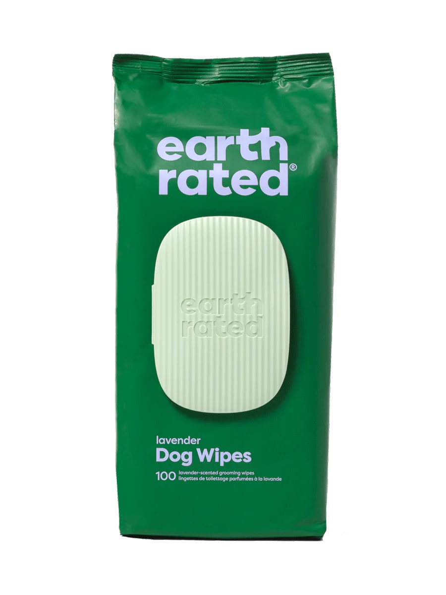 Plant-Based Dog Grooming Wipes LAVENDER 100ct