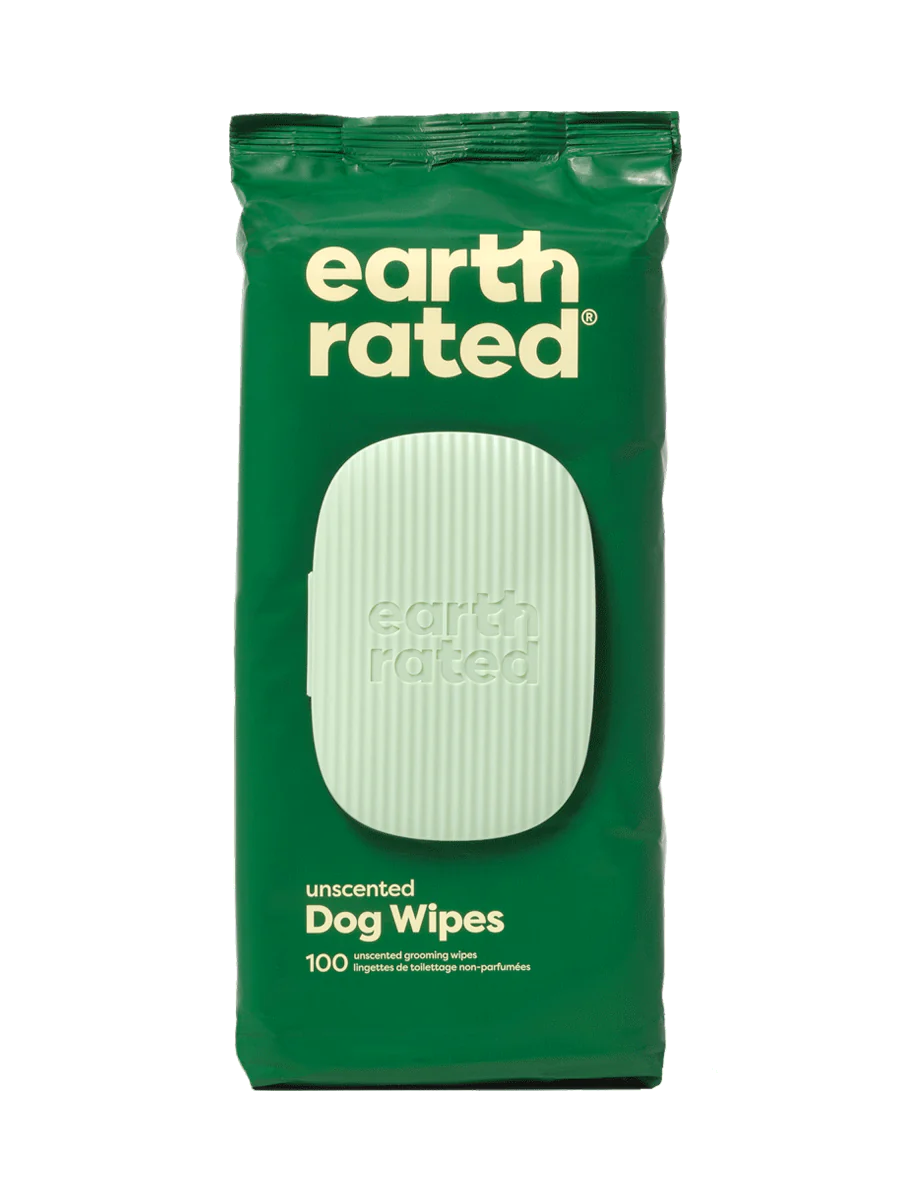 Plant-Based Dog Grooming Wipes UNSCENTED 100ct