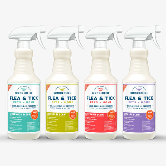 Flea & Tick Spray for Pets + Home with Natural Essential Oils 16oz