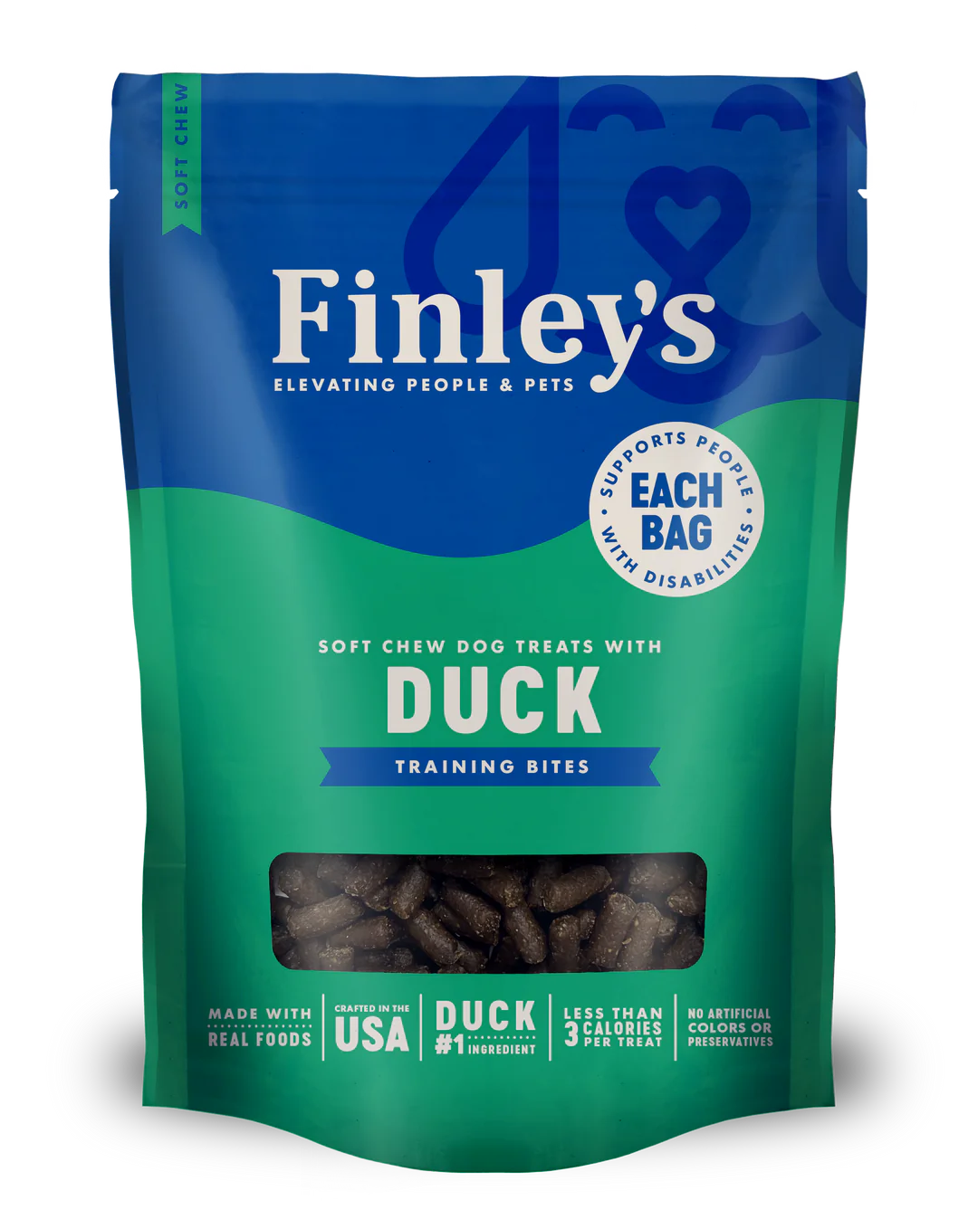Finley's Soft Chew Training Bites Duck Recipe  6oz