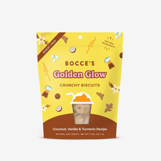 Bocce's Bakery Golden Glow Biscuits Dog Treats 6oz