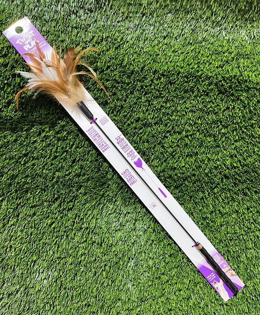 Cat Lures Twist & Play 23" Teaser Feather Toy