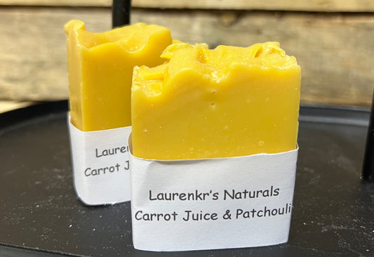 Carrot Juice & Patchouli - Laurenkr's Naturals Handmade Soaps