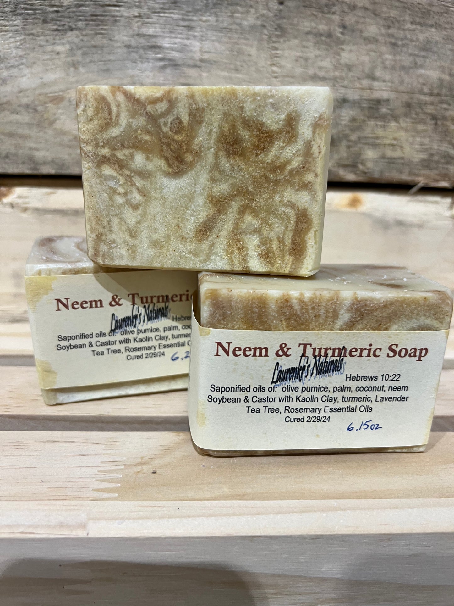 Neem & Turmeric - Laurenkr's Naturals Handmade Soaps