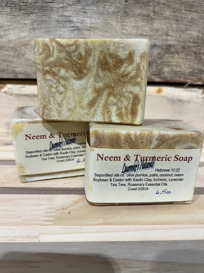 Neem & Turmeric - Laurenkr's Naturals Handmade Soaps
