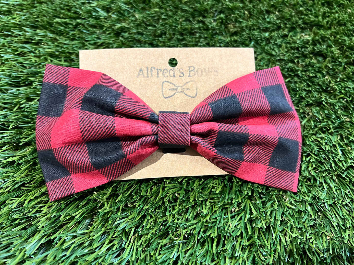 Alfred's Bows Red Buffalo Plaid Large Bow
