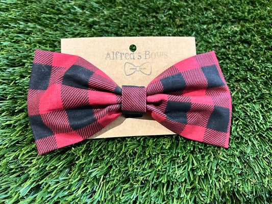 Alfred's Bows Red Buffalo Plaid Large Bow