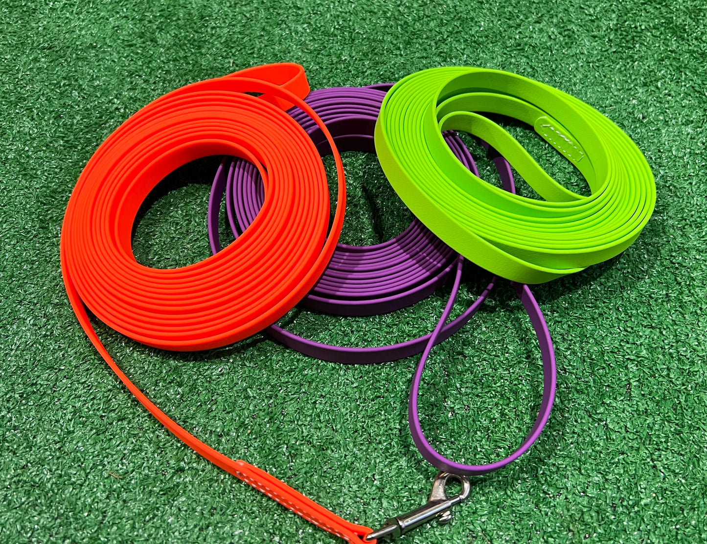 Amish Handmade Beta BioThane 5/8" by 20ft Long Lead