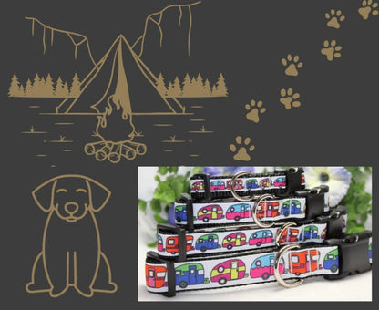 Trendies Campers Dog Collar