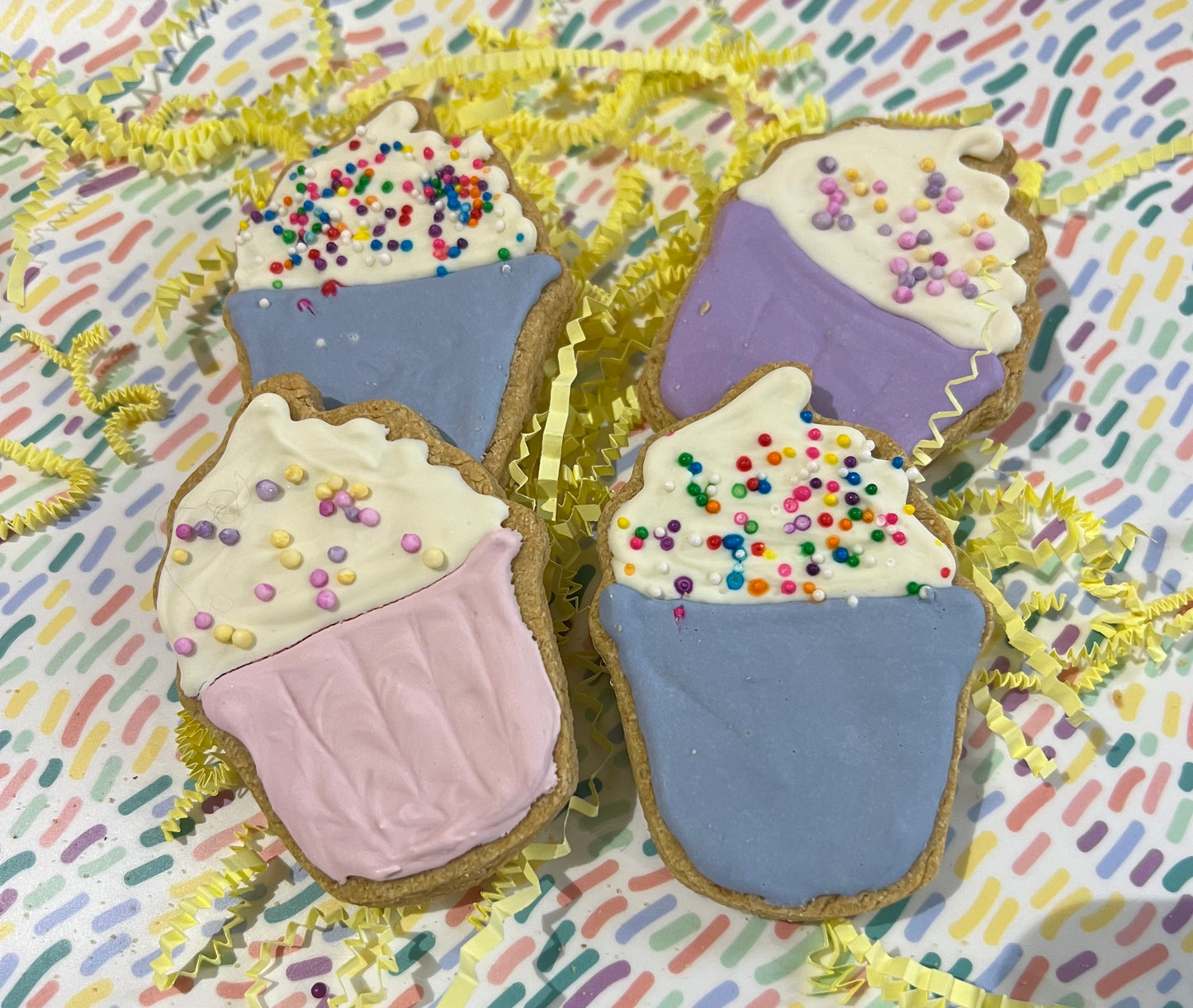 Cupcake - Homemade LID Iced Easter Cookie