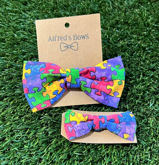 Alfred's Bows Autism Awareness  tiny bow