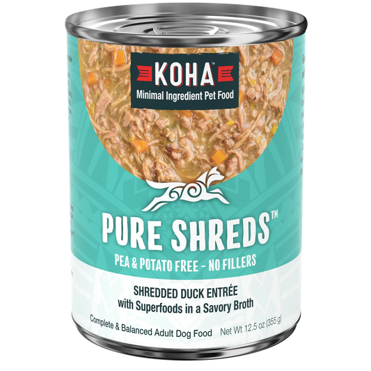 KOHA Pure Shreds Shredded Duck Entrée for Dogs