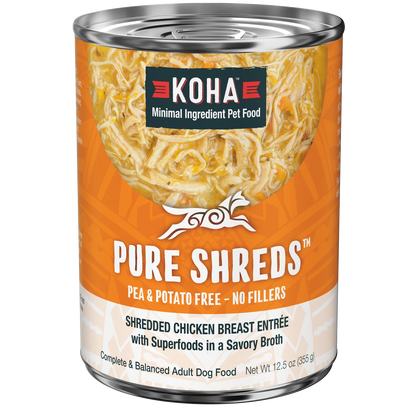 KOHA Pure Shreds Shredded Chicken Breast Entrée for Dogs
