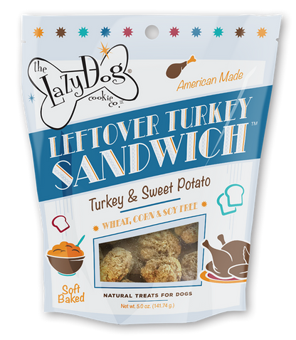 Lazy Dog Leftover Turkey Sandwich Dog Treat