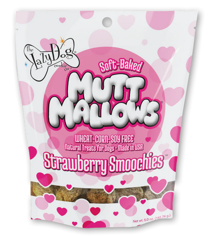 Lazy Dog Mutt Mallows Strawberry Smoochies Dog Treat
