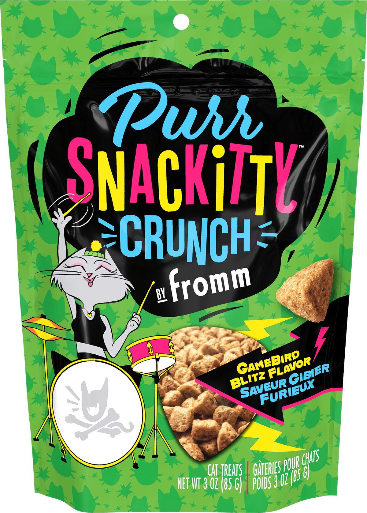 PurrSnackitty Crunch Gamebird Blitz Flavor Cat Treats