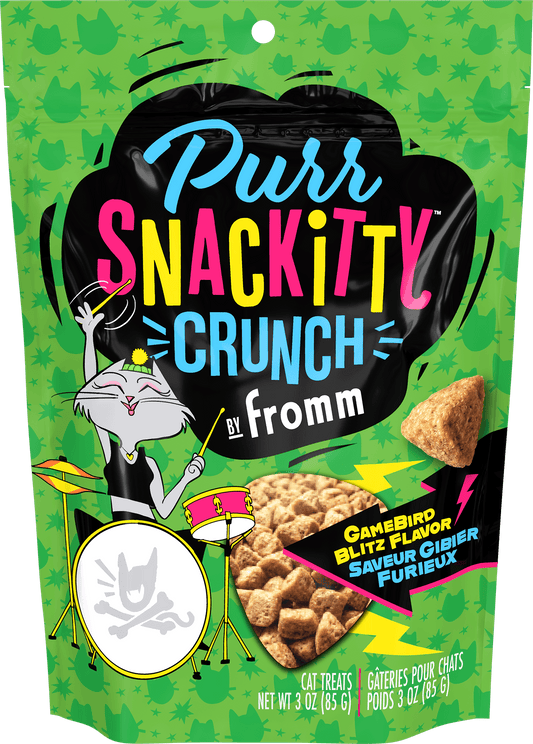 PurrSnackitty Crunch Gamebird Blitz Flavor Cat Treats